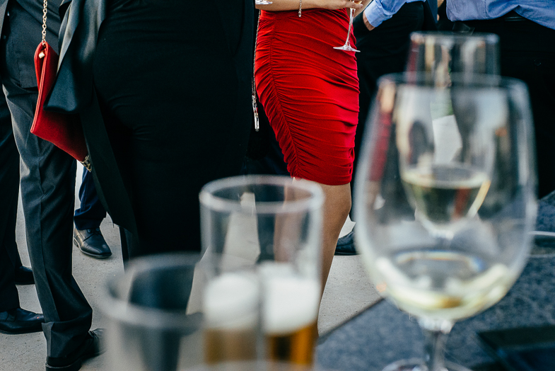 Detalle tras la boda con el aperitivo